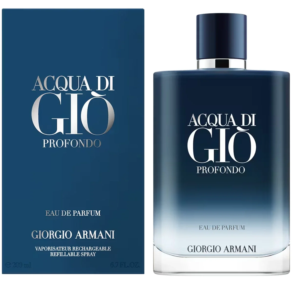 Acqua di Gio Profondo 3.4 oz EDP Refillable for men